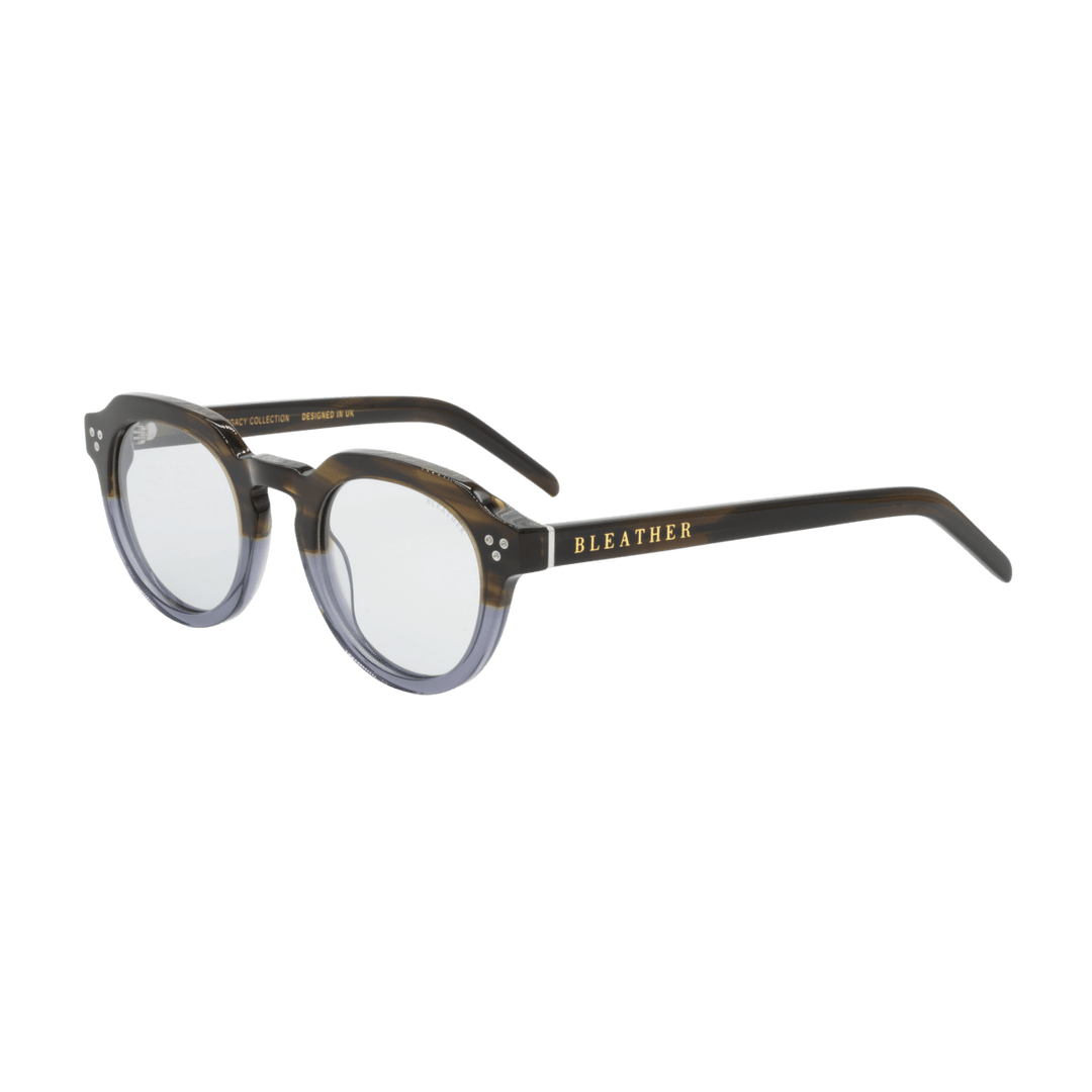 Noa: Lunettes de soleil de luxe Havane/Gris - Bleather Maroc