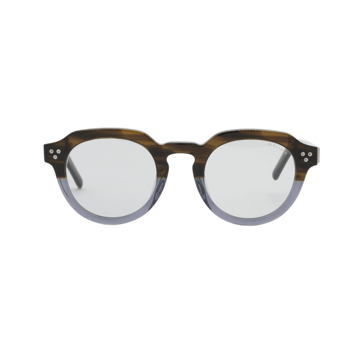 Noa: Lunettes de soleil de luxe Havane/Gris - Bleather Maroc