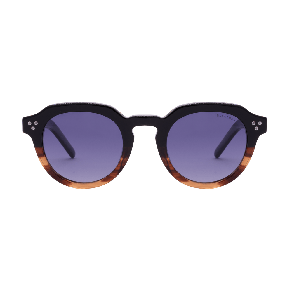 Noa: Lunettes de soleil de luxe Noir/Noir;Havane - Bleather Maroc