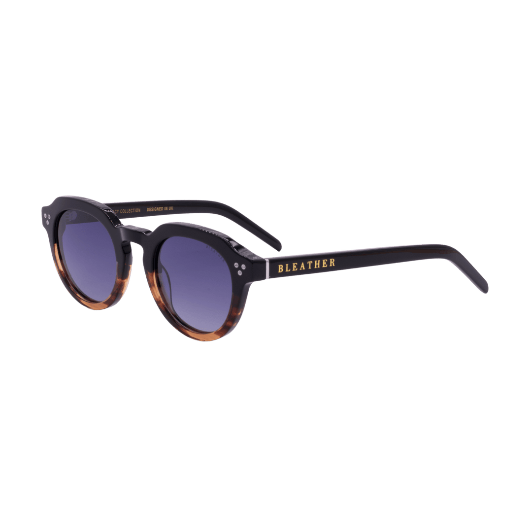 Noa: Lunettes de soleil de luxe Noir/Noir;Havane - Bleather Maroc
