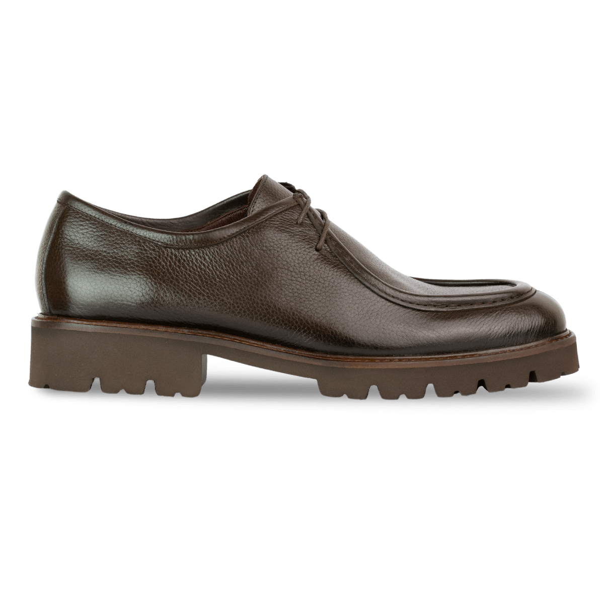 Derbies Homme en Cuir Marron Noble
