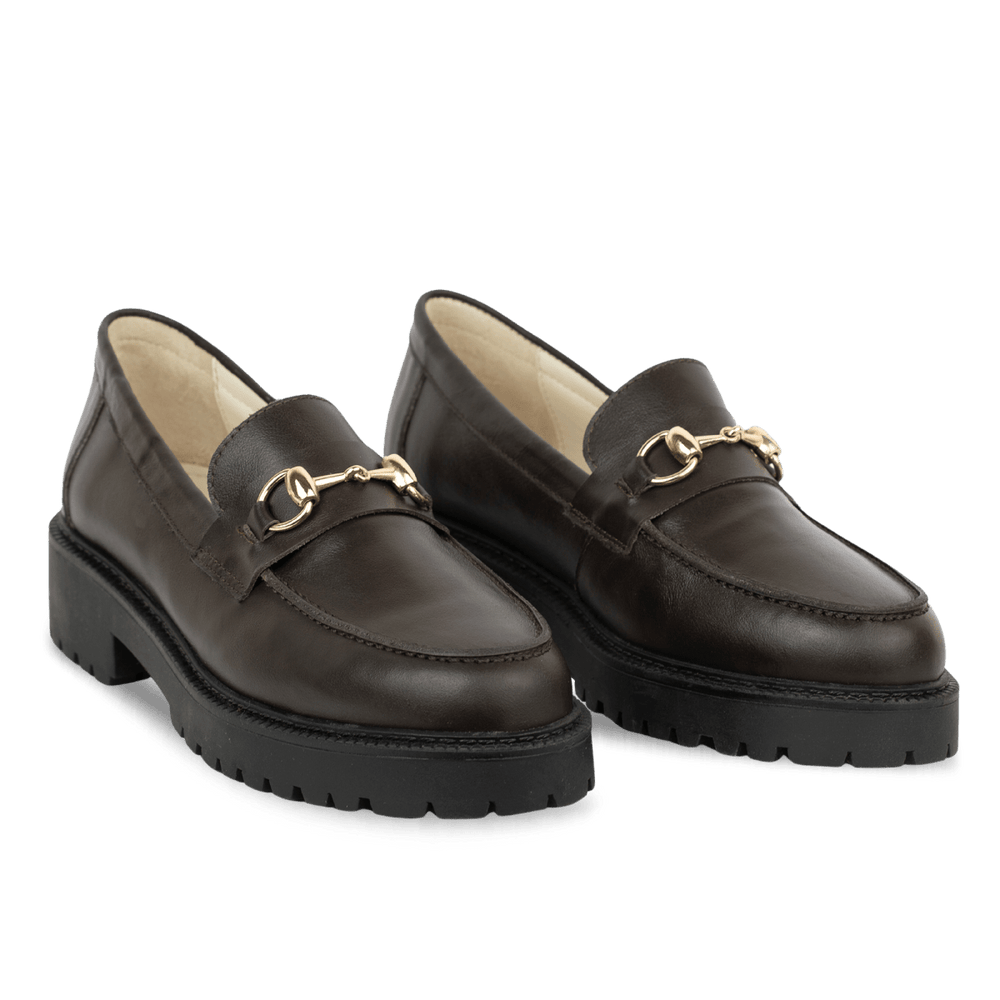 Nova: Mocassin Femmes - Cuir Marron - Bleather Maroc