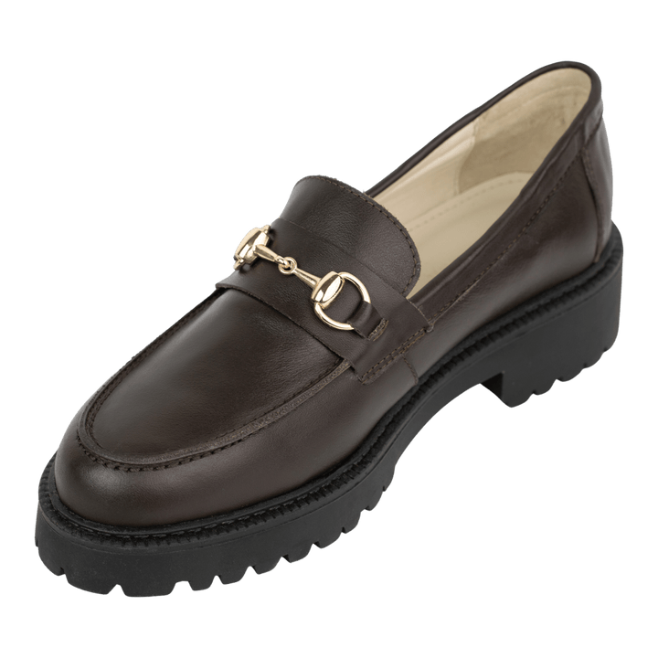 Nova: Mocassin Femmes - Cuir Marron - Bleather Maroc