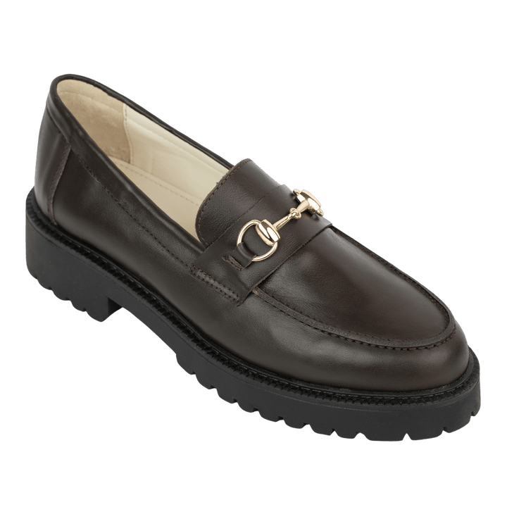 Nova: Mocassin Femmes - Cuir Marron - Bleather Maroc