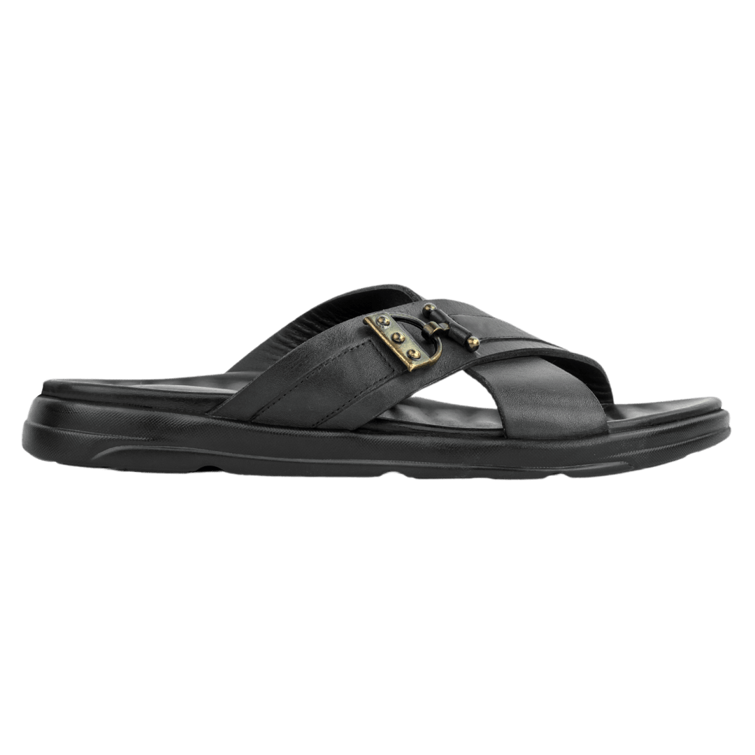Oasis: Sandales Homme - Cuir Bordeaux - Bleather Maroc