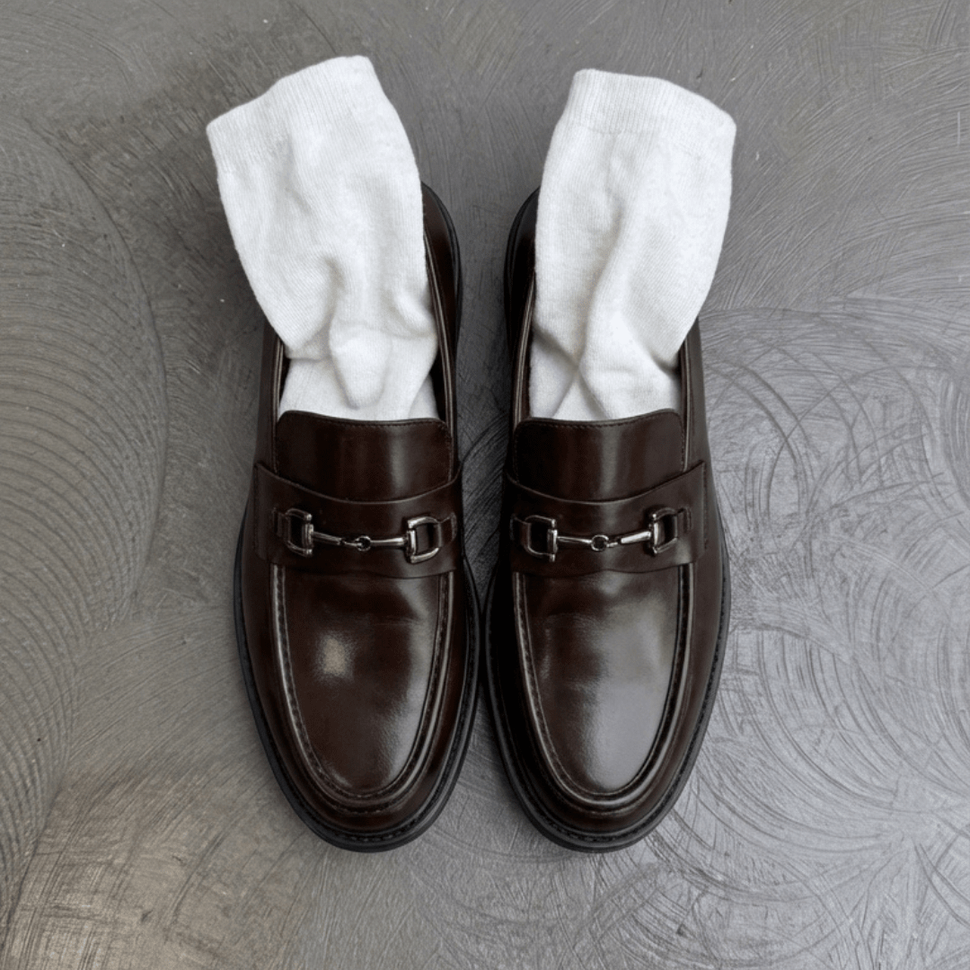 Oliver: Mocassin Homme - Cuir Marron - Bleather Maroc