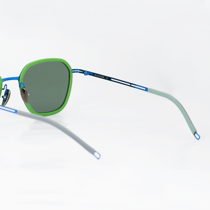 Onyx: Lunettes de soleil de luxe Bleu - Bleather Maroc