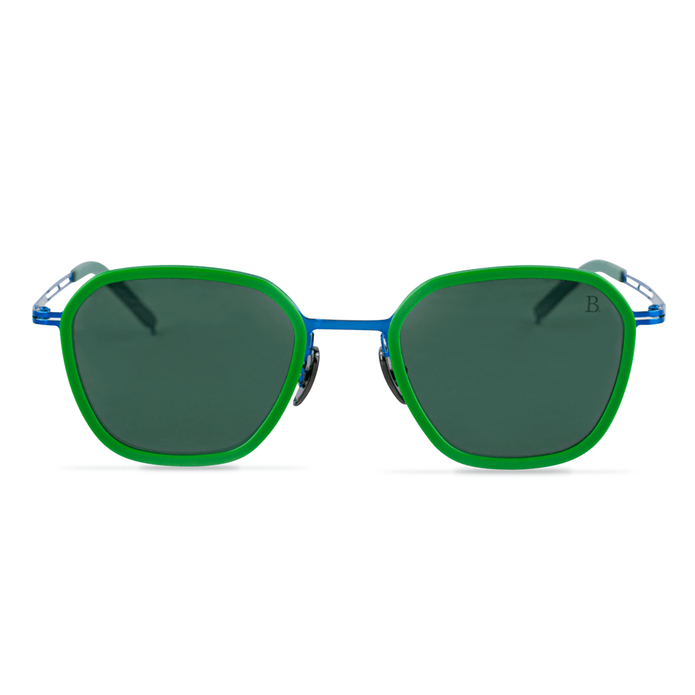 Onyx: Lunettes de soleil de luxe Bleu - Bleather Maroc