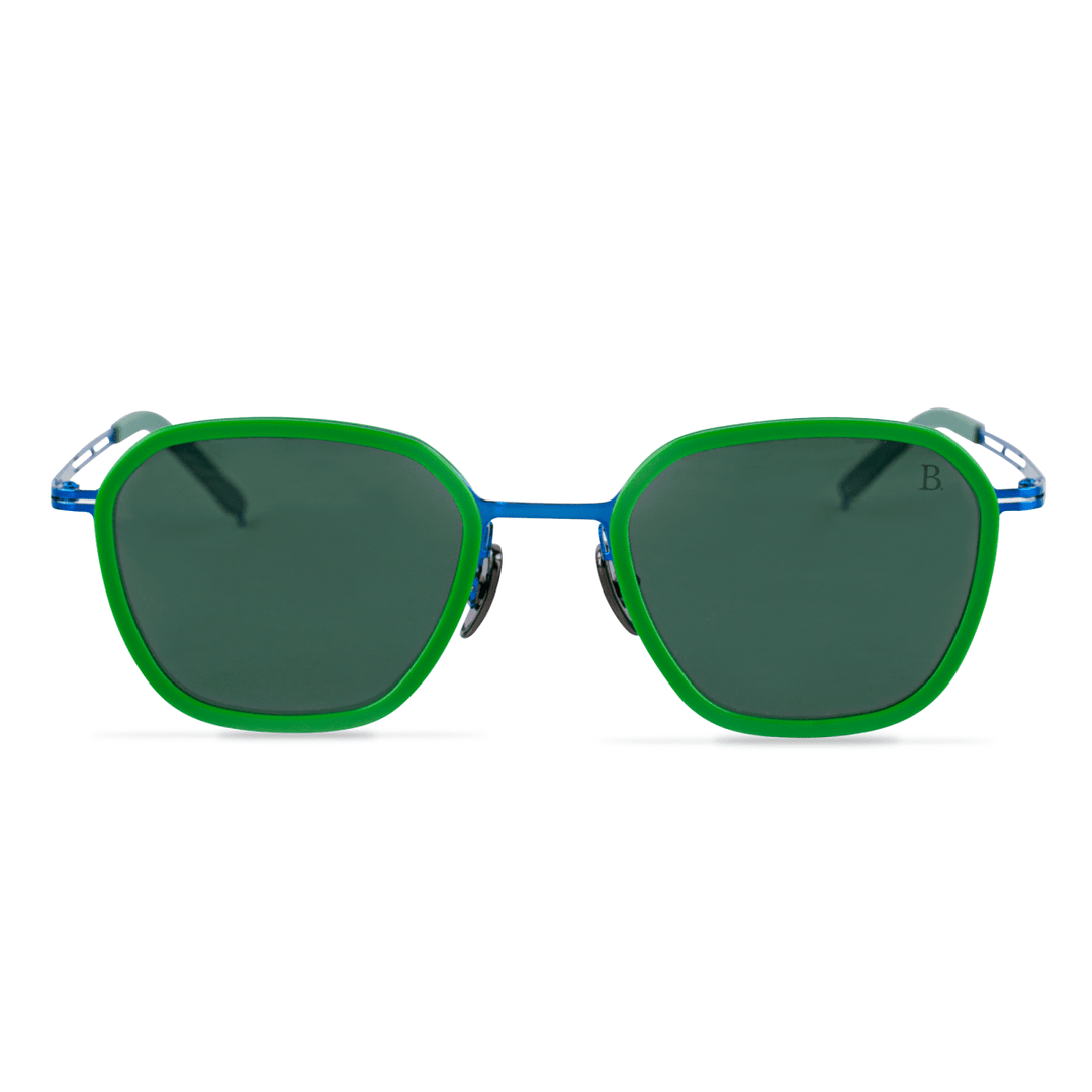 Onyx: Lunettes de soleil de luxe Bleu - Bleather Maroc