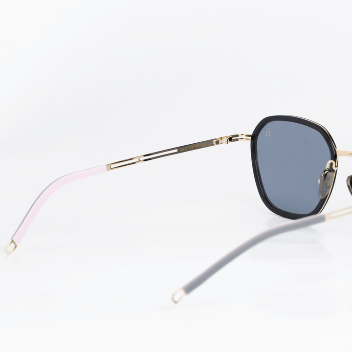 Onyx: Lunettes de soleil de luxe Doré - Bleather Maroc