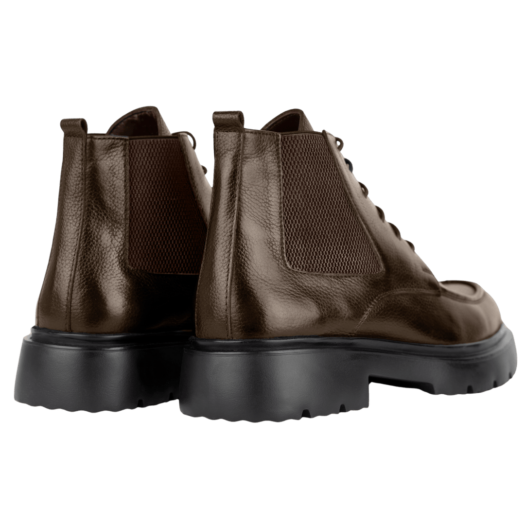 Owen: Bottes Homme - Cuir Marron - Bleather Maroc