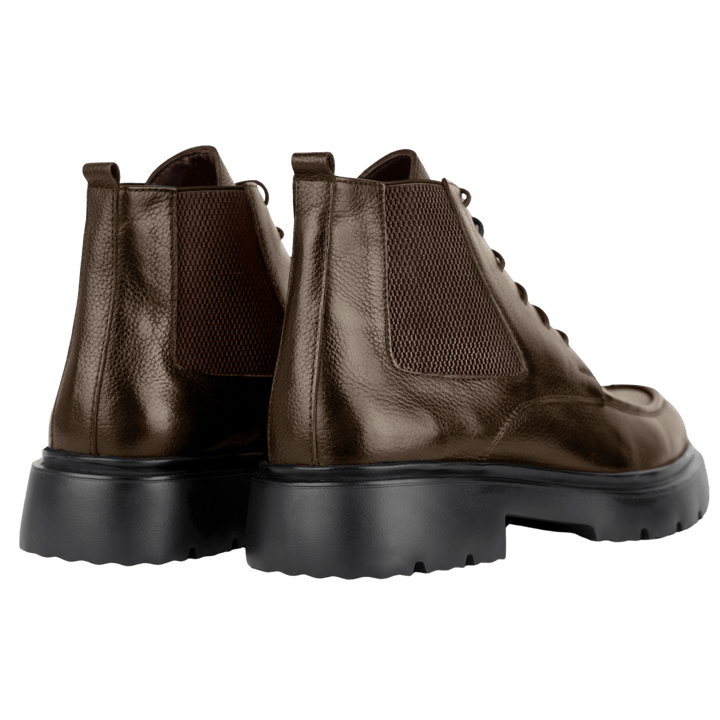 Owen: Bottes Homme - Cuir Marron - Bleather Maroc