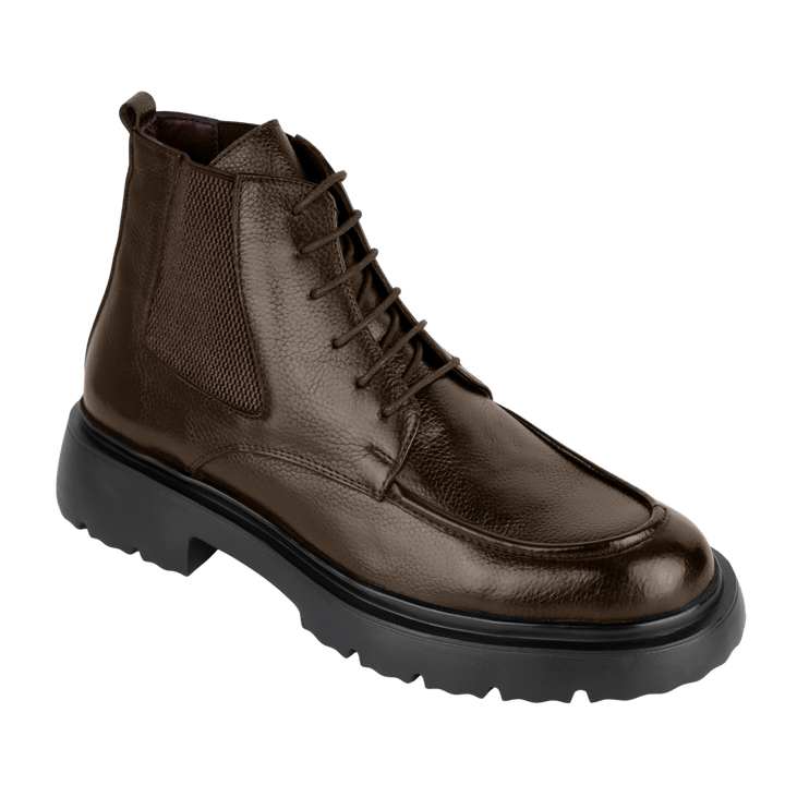 Owen: Bottes Homme - Cuir Marron - Bleather Maroc