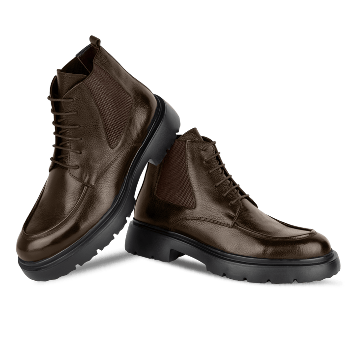 Owen: Bottes Homme - Cuir Marron - Bleather Maroc