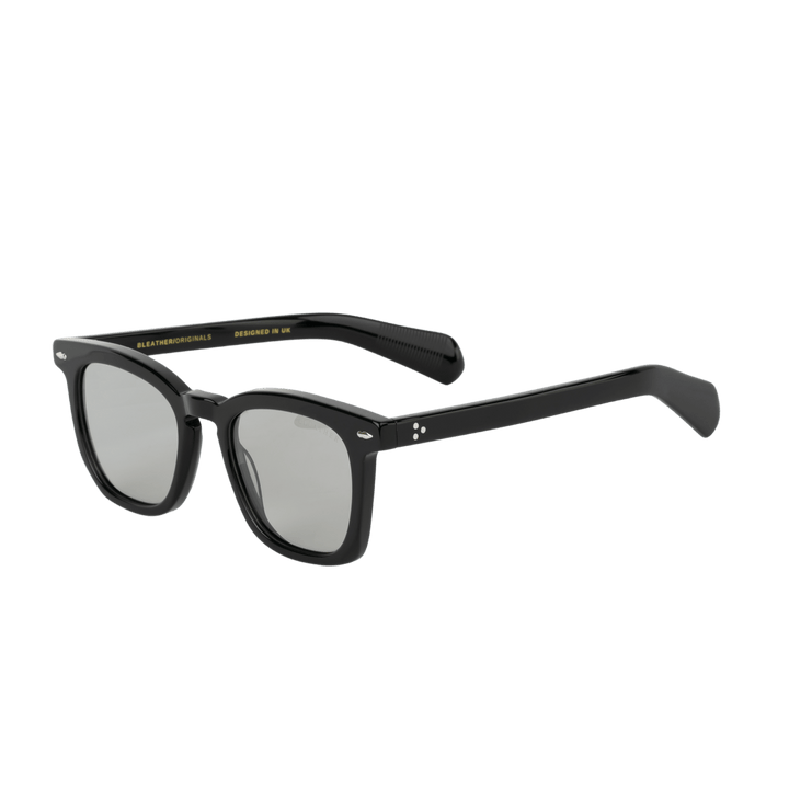 Pansy: Lunettes de soleil de luxe Noir - Bleather Maroc