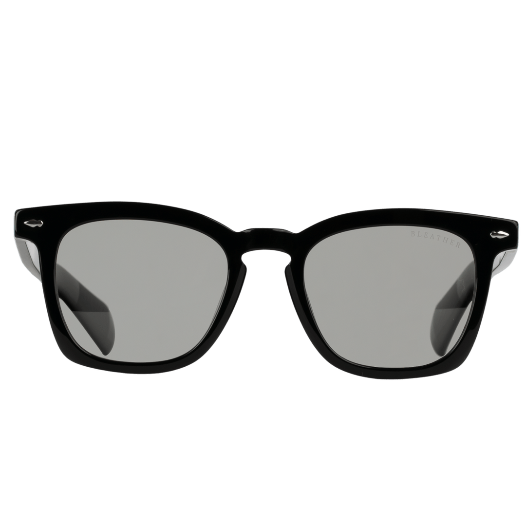 Pansy: Lunettes de soleil de luxe Noir - Bleather Maroc