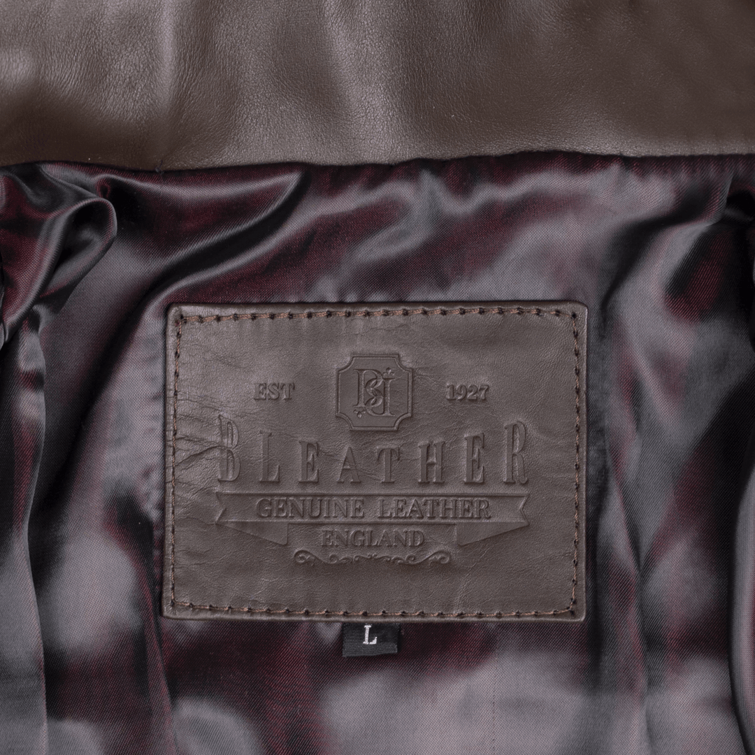 Perfecto: Jacket Hommes - Cuir Marron - Bleather Maroc