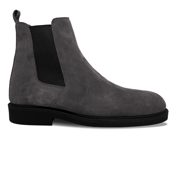 Perth: Chelsea Boots Homme - Daim Gris - Bleather Maroc