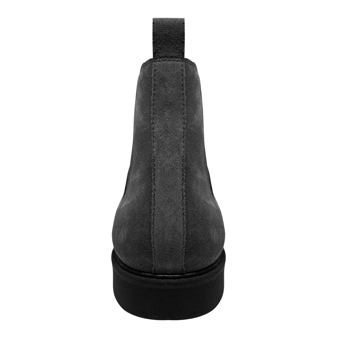 Perth: Chelsea Boots Homme - Daim Gris - Bleather Maroc