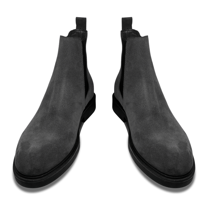 Perth: Chelsea Boots Homme - Daim Gris - Bleather Maroc