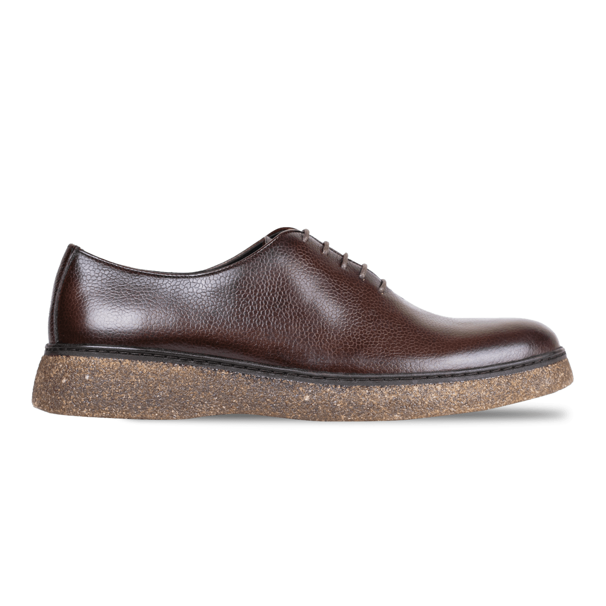 Richelieu en cuir marron pour homme