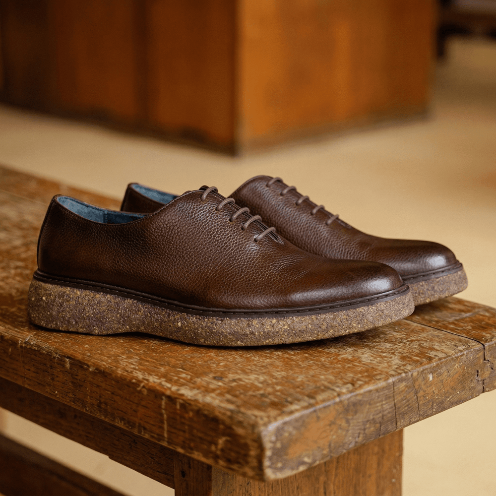 Peters: Richelieu Homme - Cuir Marron - Bleather Maroc