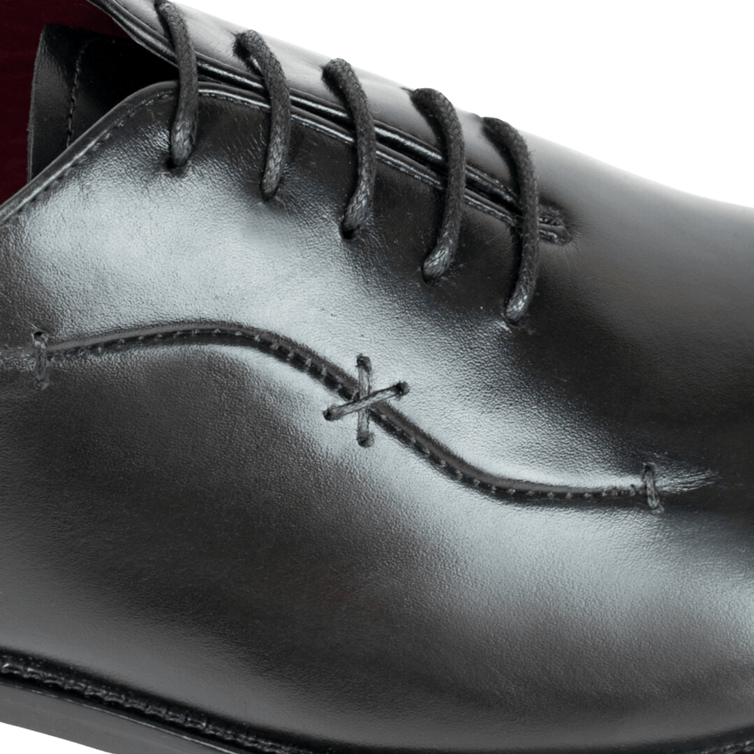 Pharrel: Richelieu Homme - Cuir Noir - Bleather Maroc