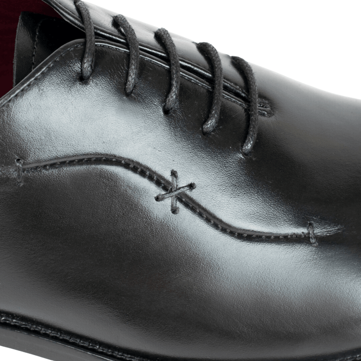 Pharrel: Richelieu Homme - Cuir Noir - Bleather Maroc