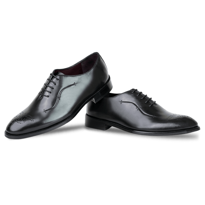 Pharrel: Richelieu Homme - Cuir Noir - Bleather Maroc