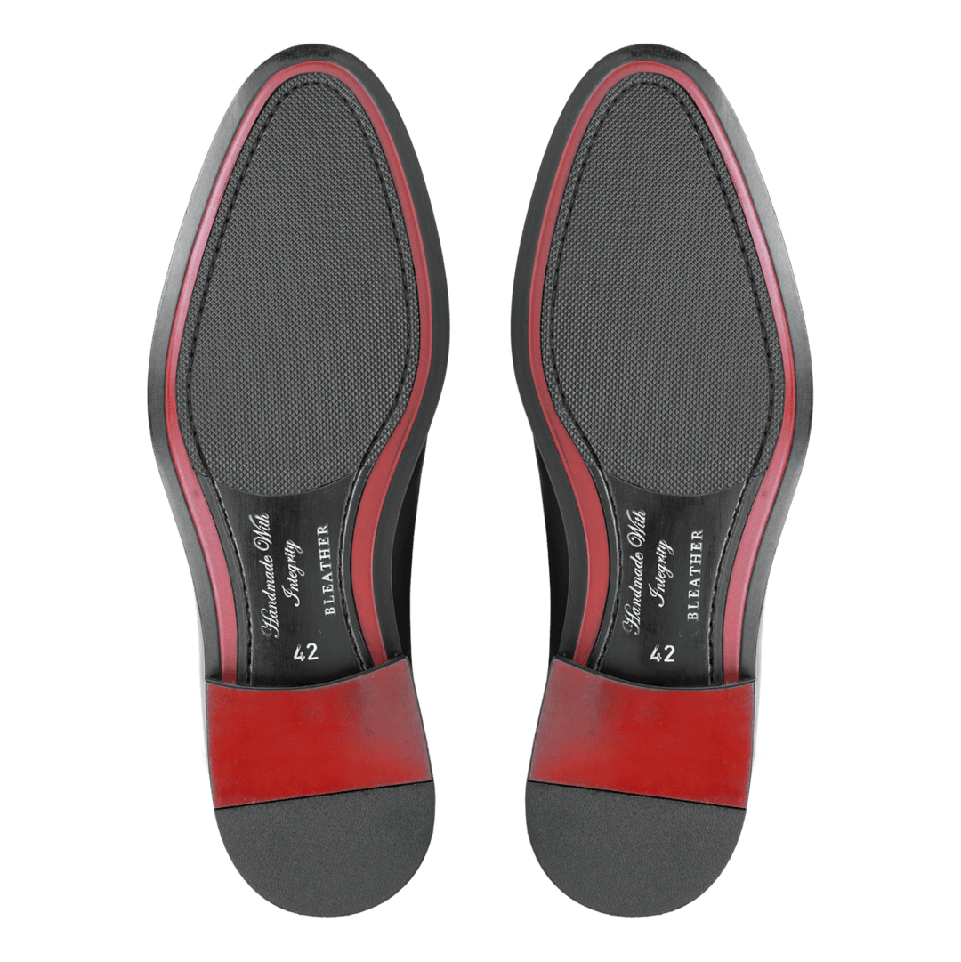 Pharrel: Richelieu Homme - Cuir Noir - Bleather Maroc