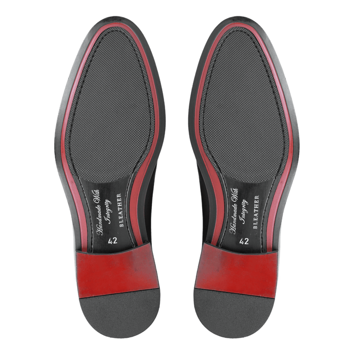 Pharrel: Richelieu Homme - Cuir Noir - Bleather Maroc
