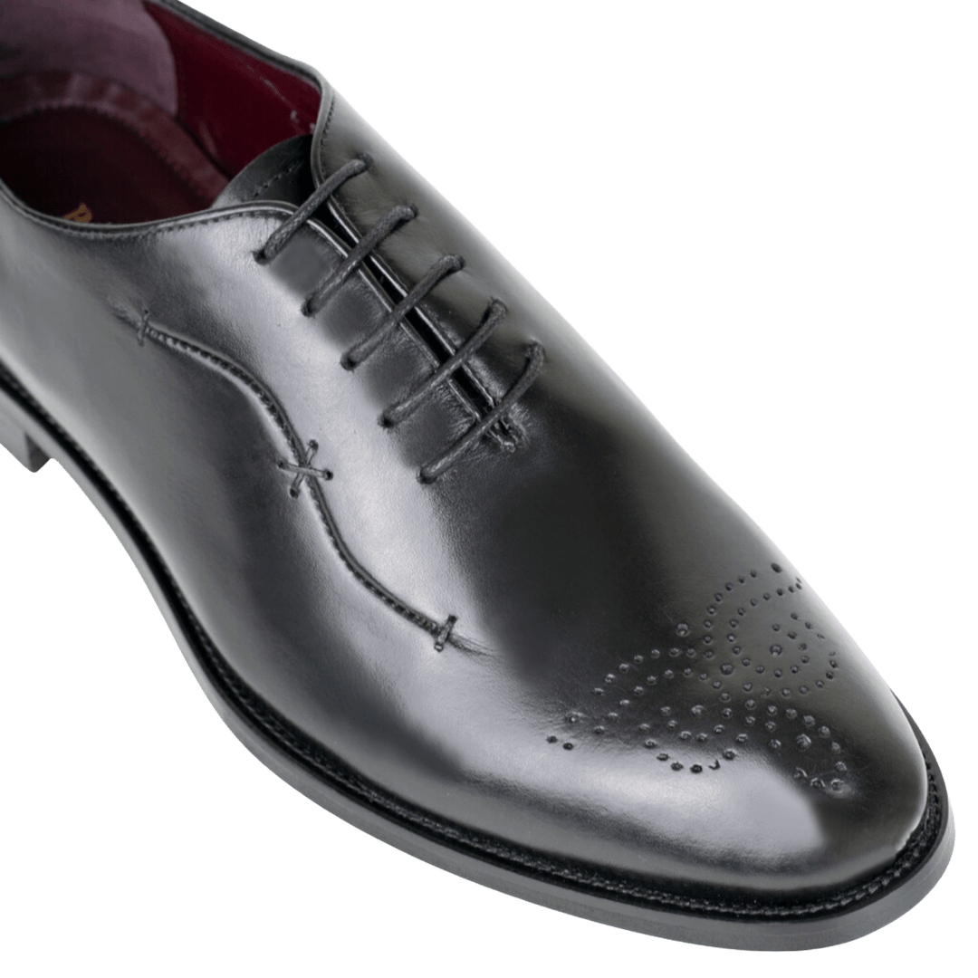 Pharrel: Richelieu Homme - Cuir Noir - Bleather Maroc