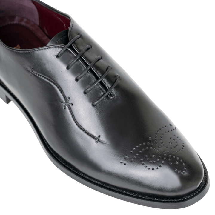Pharrel: Richelieu Homme - Cuir Noir - Bleather Maroc