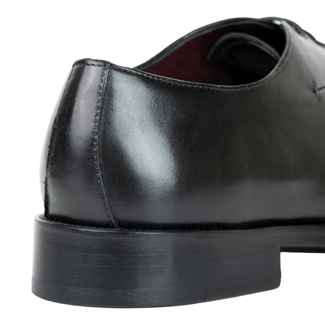 Pharrel: Richelieu Homme - Cuir Noir - Bleather Maroc