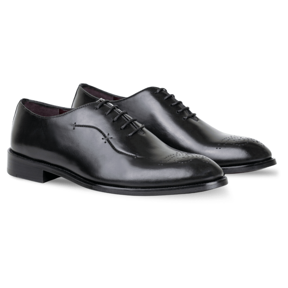 Pharrel: Richelieu Homme - Cuir Noir - Bleather Maroc