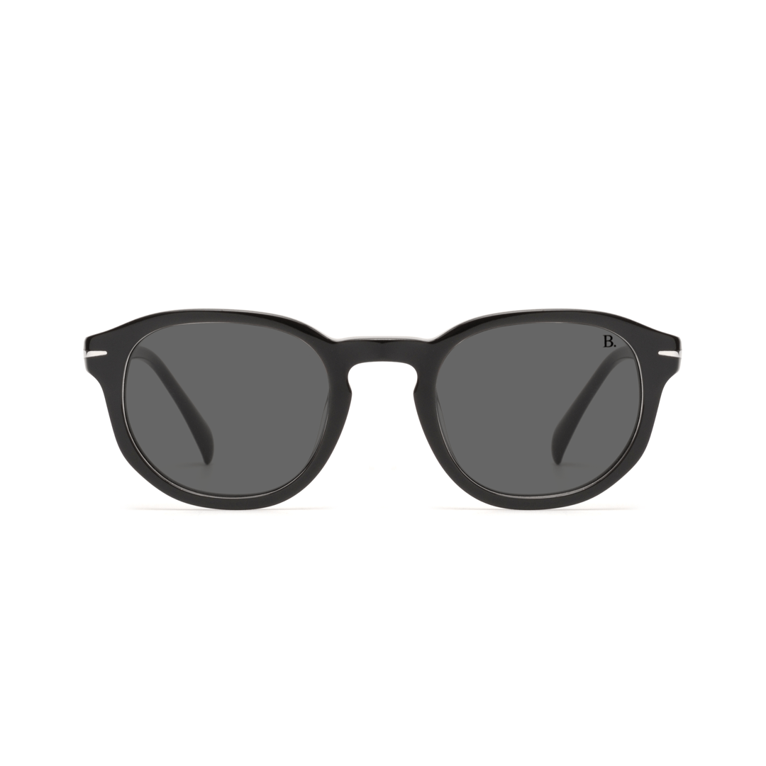 Pitcher: Lunettes de soleil de luxe Noir - Bleather Maroc