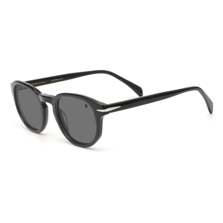 Pitcher: Lunettes de soleil de luxe Noir - Bleather Maroc
