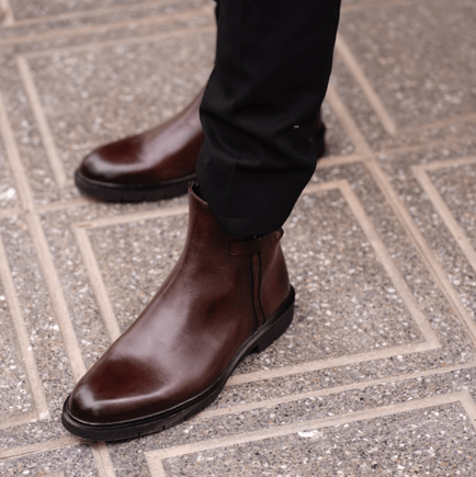 Ralph: Bottes Homme - Cuir Marron - Bleather Maroc