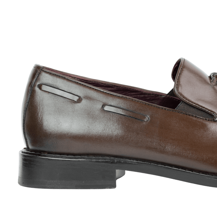 Reign: Mocassin Homme - Cuir Marron - Bleather Maroc
