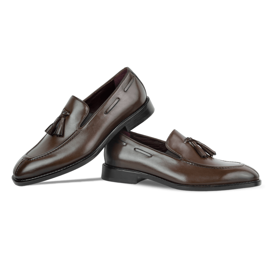 Reign: Mocassin Homme - Cuir Marron - Bleather Maroc