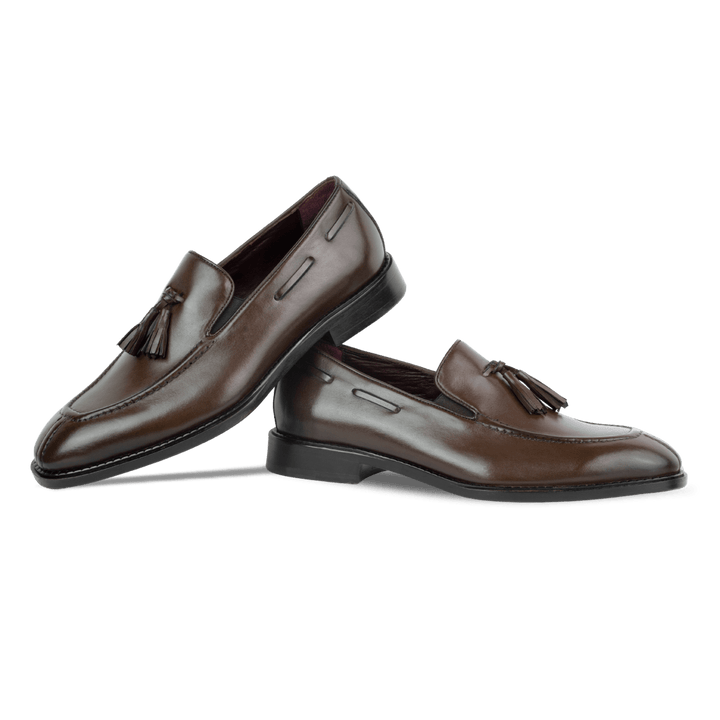 Reign: Mocassin Homme - Cuir Marron - Bleather Maroc