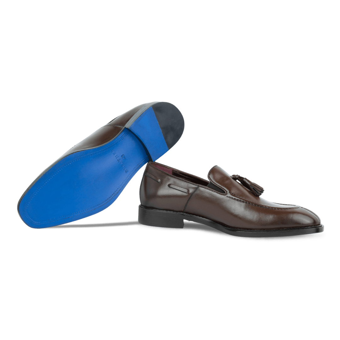 Reign: Mocassin Homme - Cuir Marron - Bleather Maroc