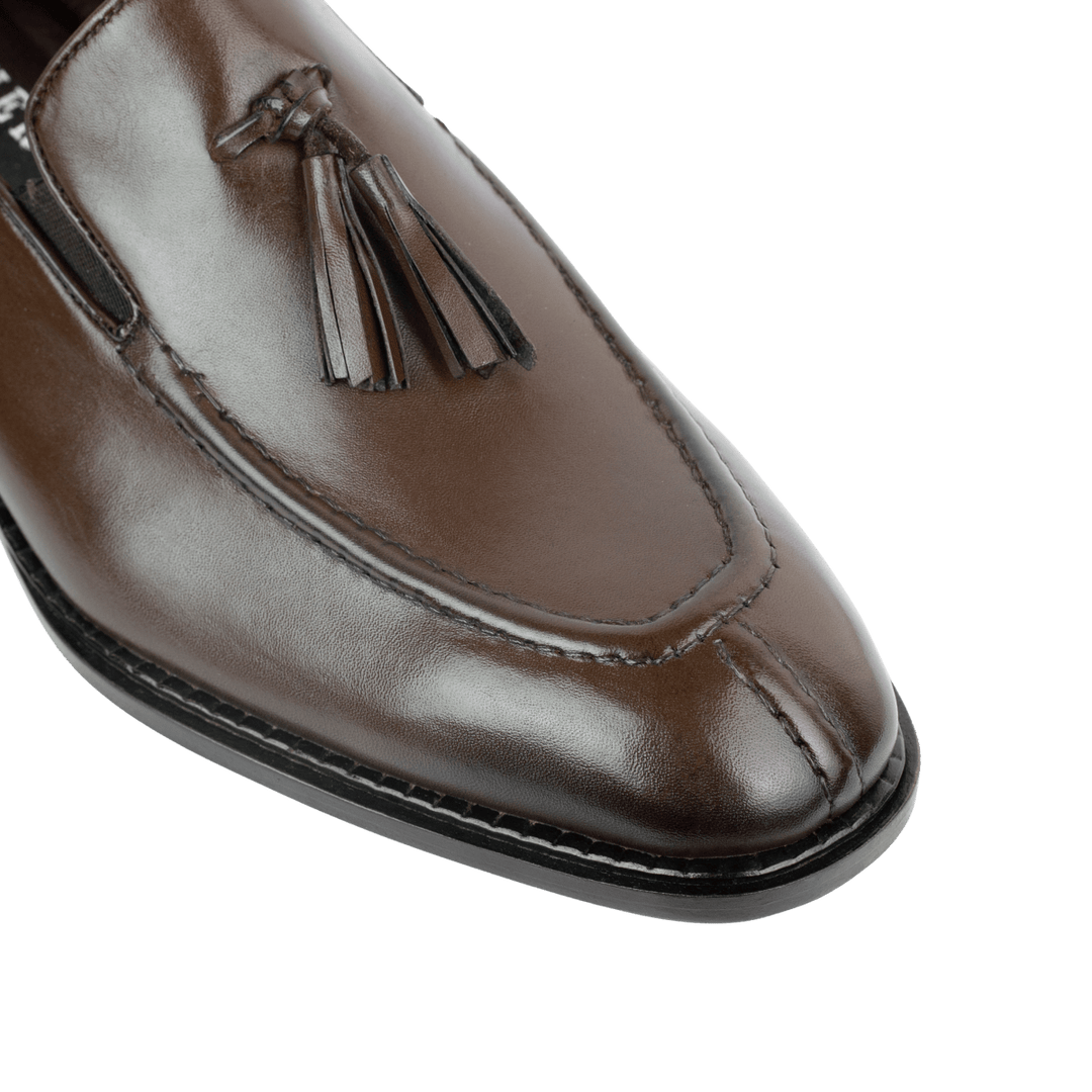 Reign: Mocassin Homme - Cuir Marron - Bleather Maroc