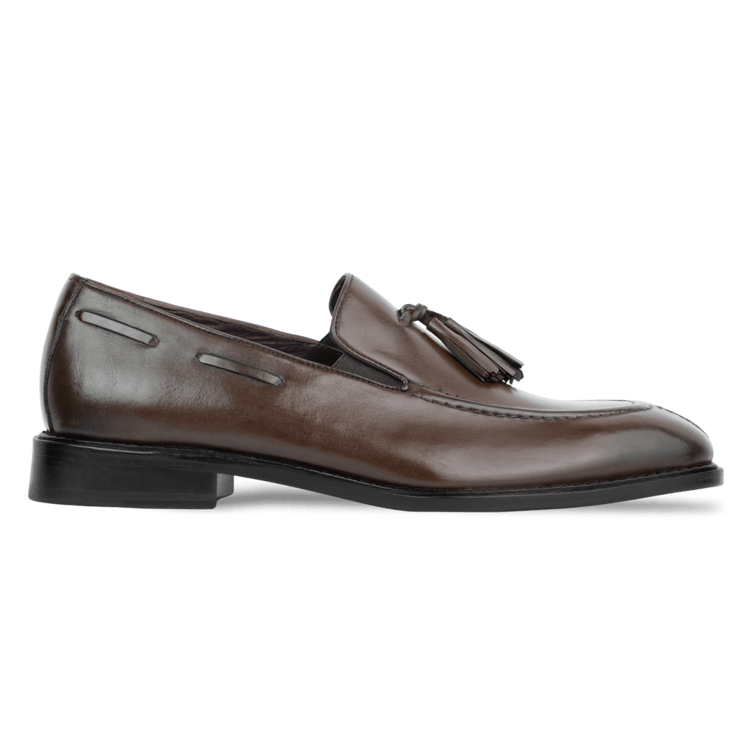 Reign: Mocassin Homme - Cuir Marron - Bleather Maroc