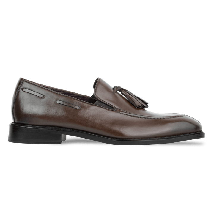 Reign: Mocassin Homme - Cuir Marron - Bleather Maroc