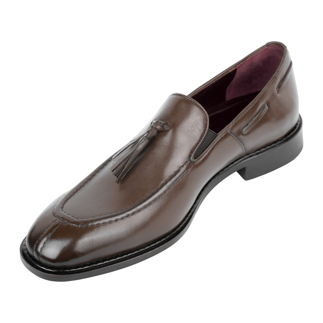 Reign: Mocassin Homme - Cuir Marron - Bleather Maroc