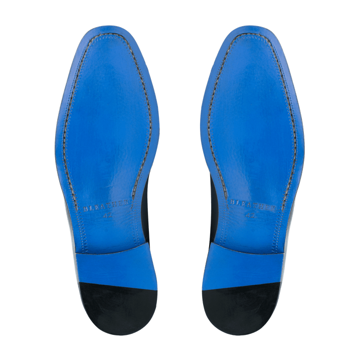 Reign: Mocassin Homme - Cuir Noir - Bleather Maroc