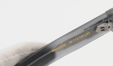 Rhodium: Lunettes de soleil de luxe Noir - Bleather Maroc