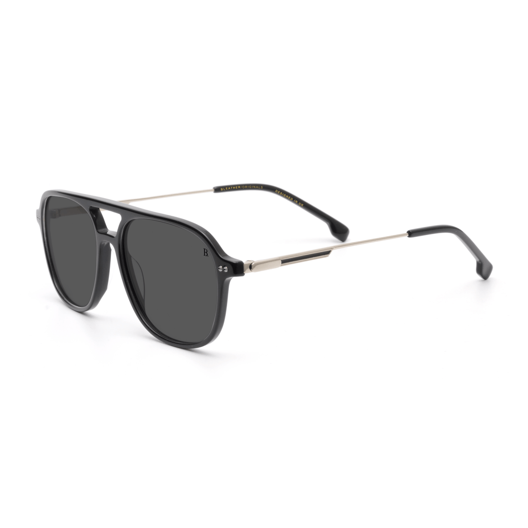 RickRoss: Lunettes de soleil de luxe Noir - Bleather Maroc