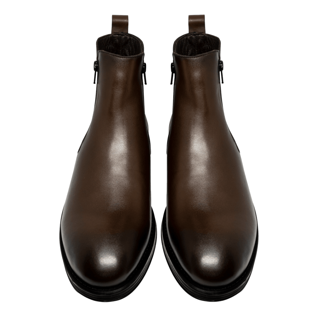 Rio: Bottes Homme - Caoutchouc Marron - Bleather Maroc
